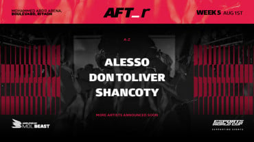 مهرجان AFT_r - الأسبوع 5 يقدم: أليسو، شانكوتي، ودون توليفر في الرياض